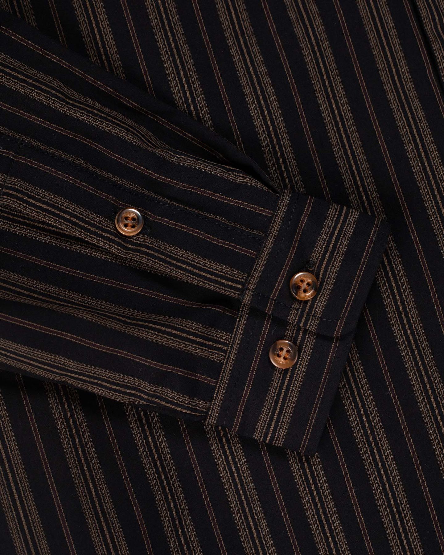 Raw Stripe Shirt | Black
