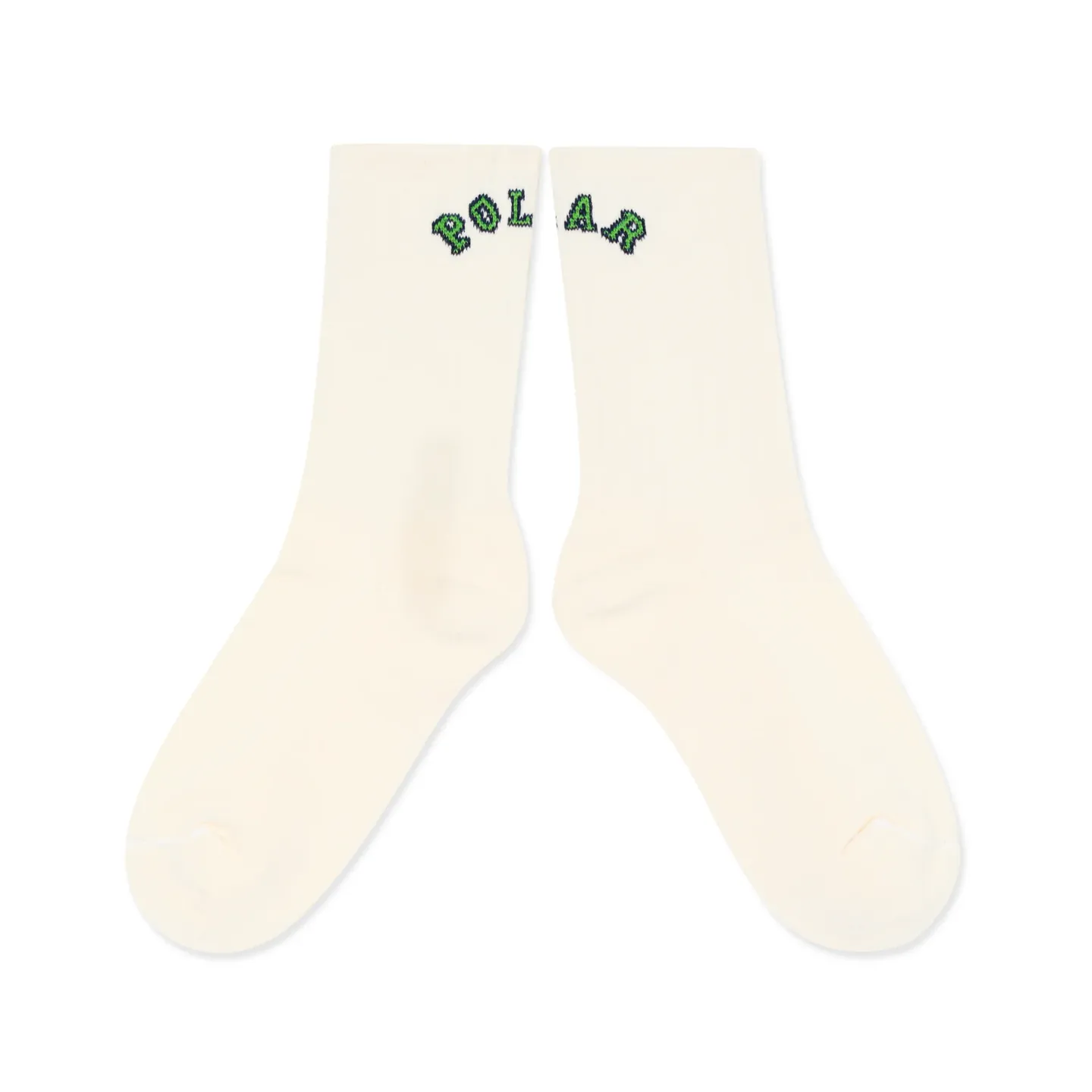 Large Rib Socks, College Logo | Cloud White