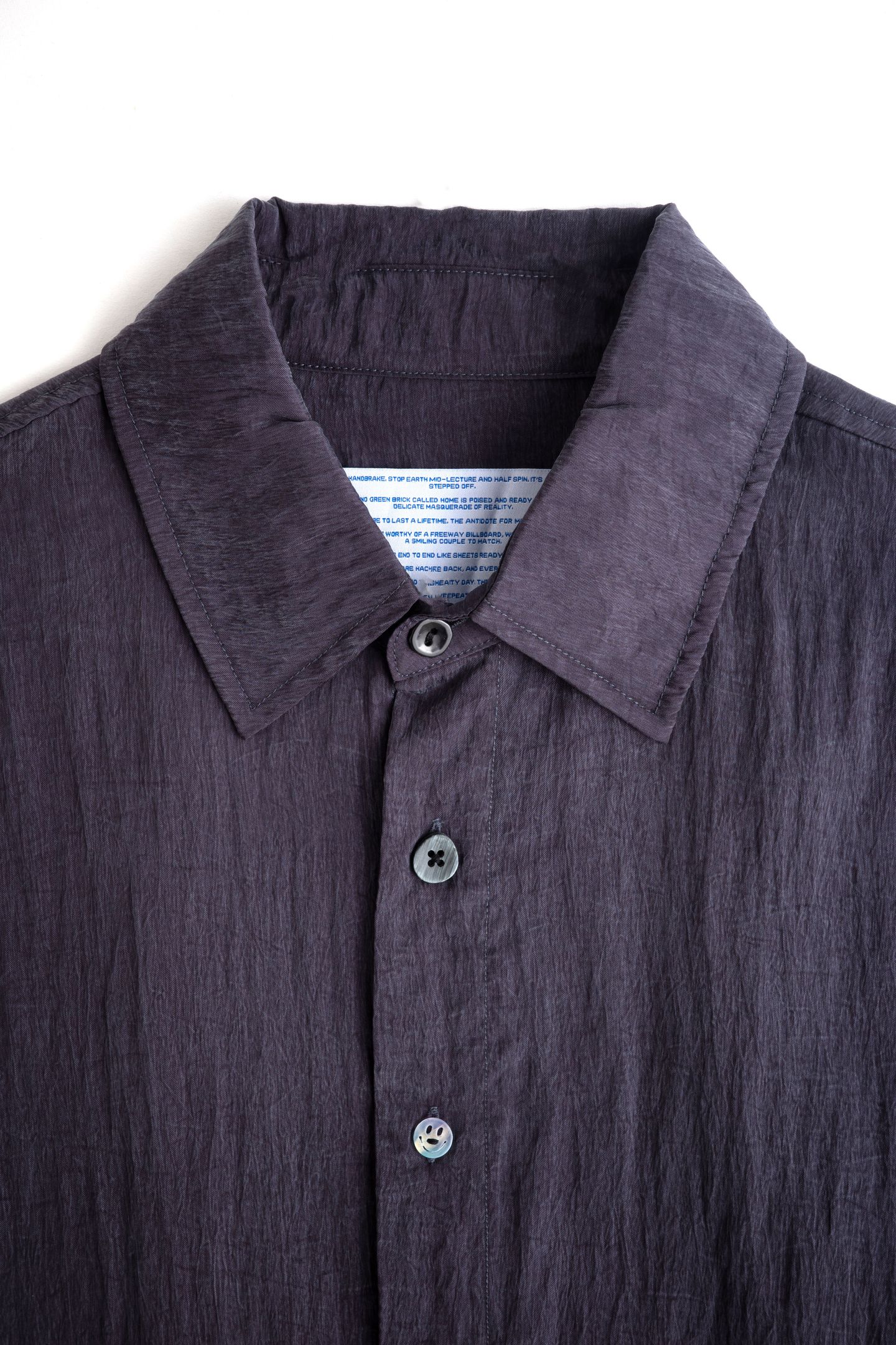 Crinkle Button Up Shirt