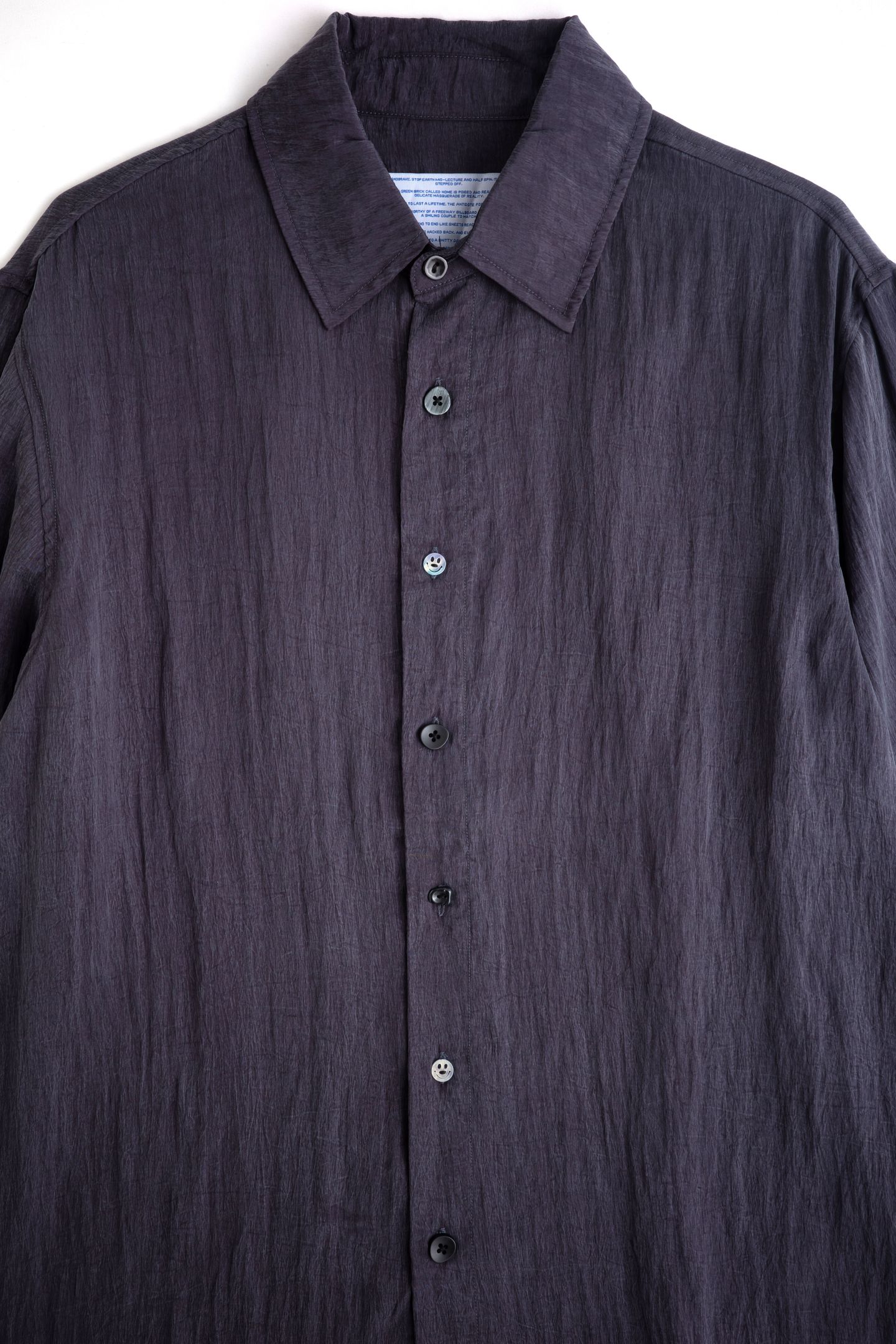 Crinkle Button Up Shirt