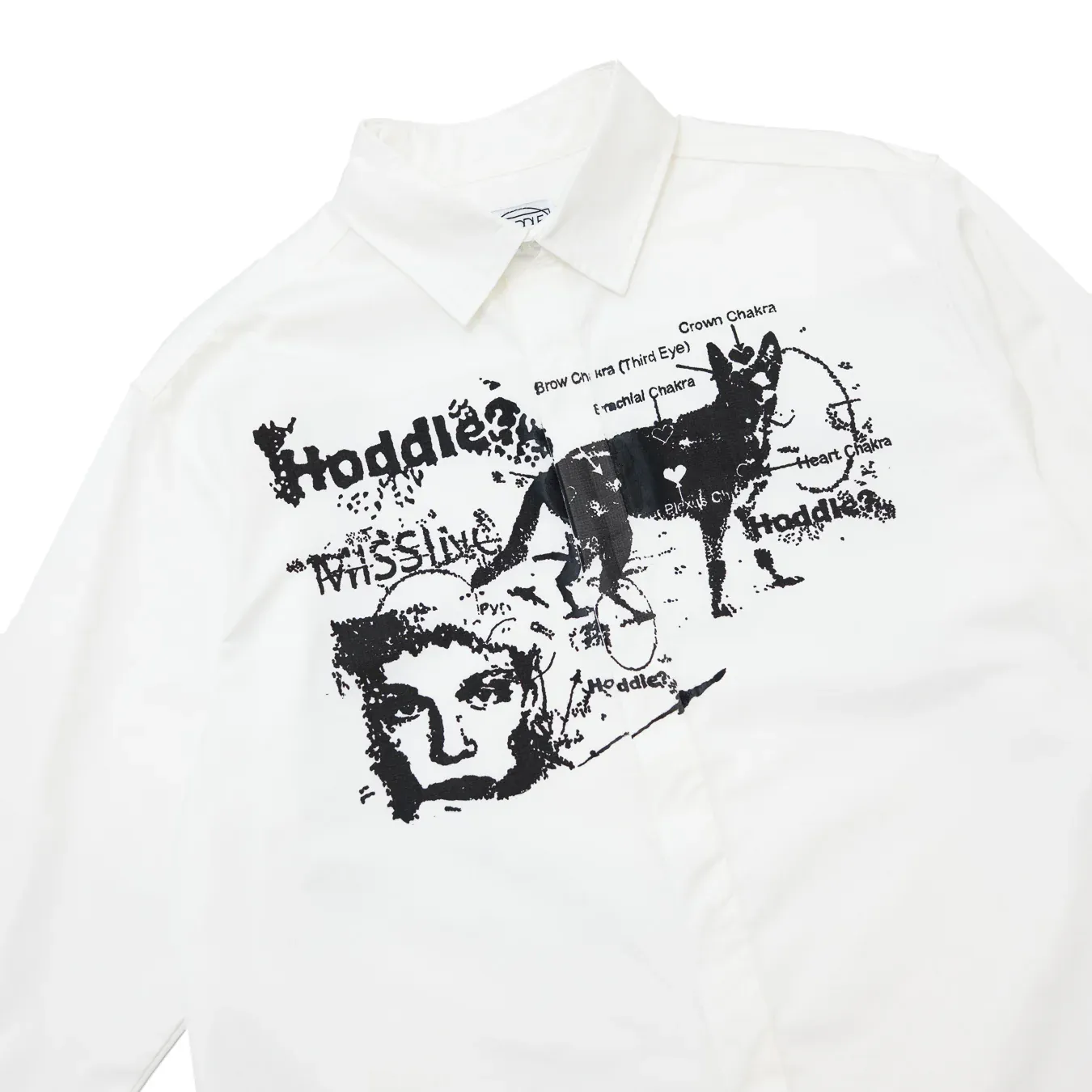 A Sane Reaction Oxford Shirt | White