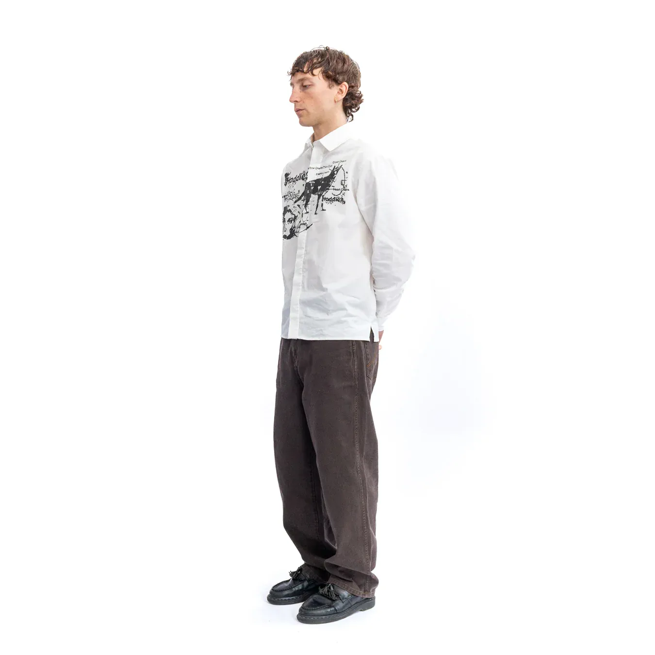 A Sane Reaction Oxford Shirt | White