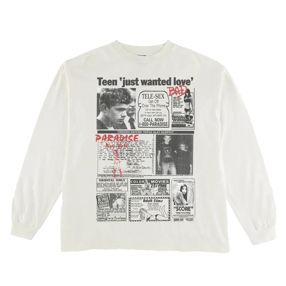 Teen Just Wanted Love LS | Off-White