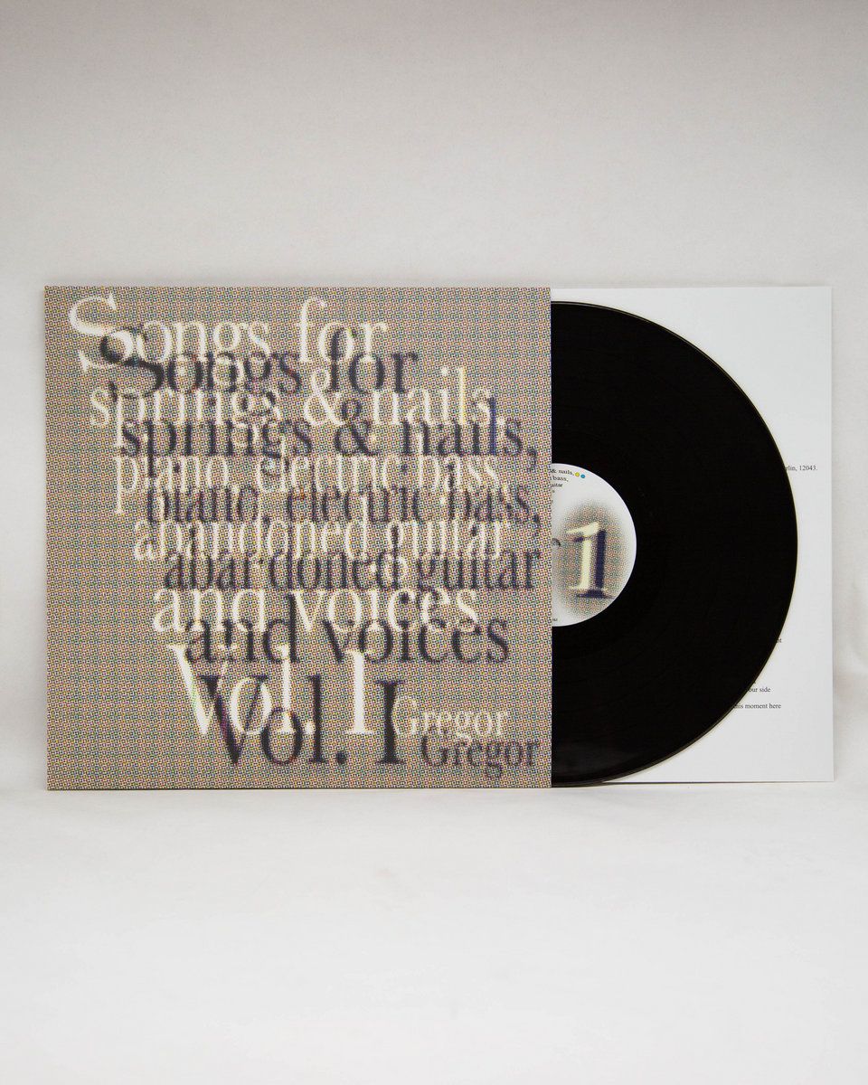 Songs for springs & nails, piano, electric bass, abandoned guitar and voices Vol. I