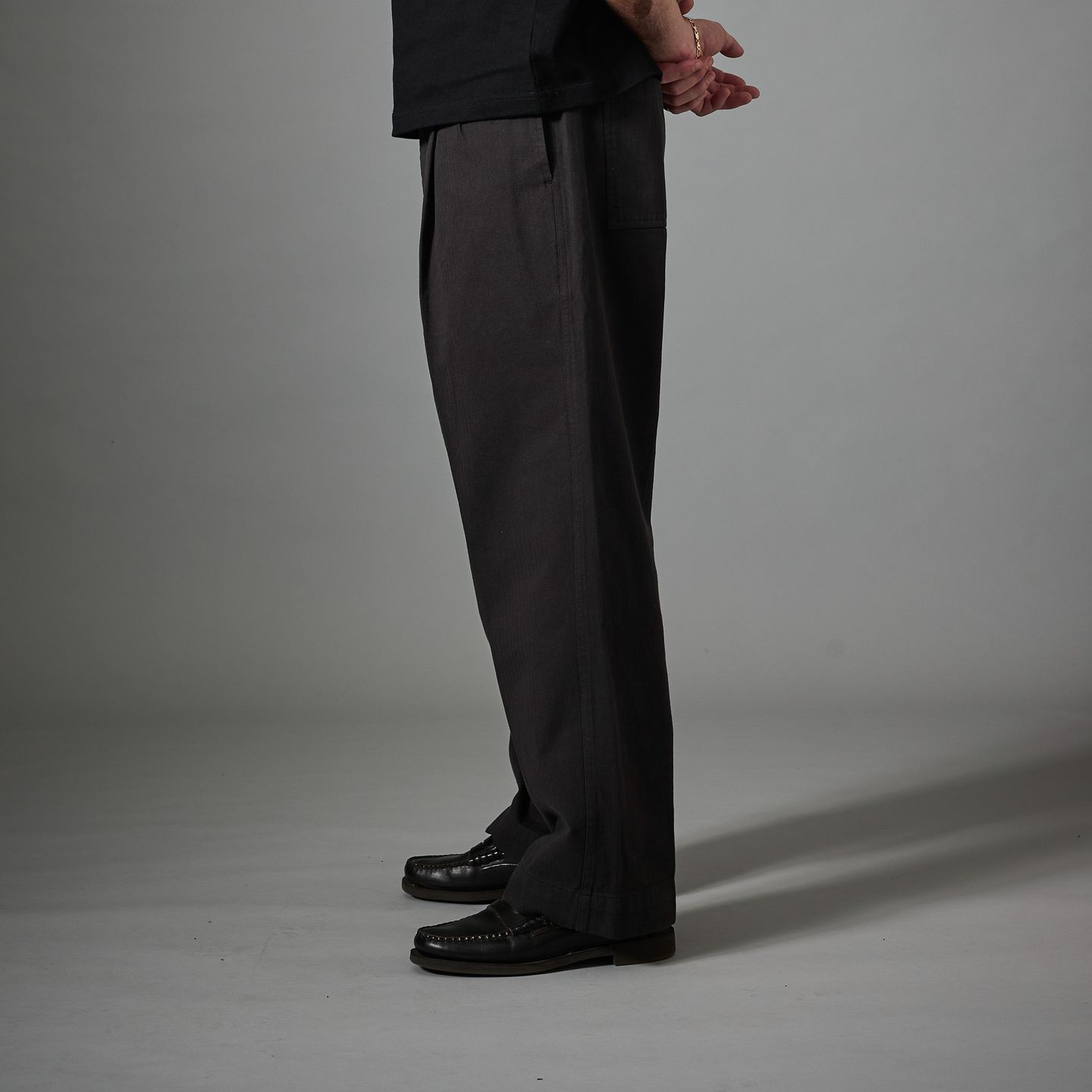 Herringbone Leagues Club Pant | Vintage Black