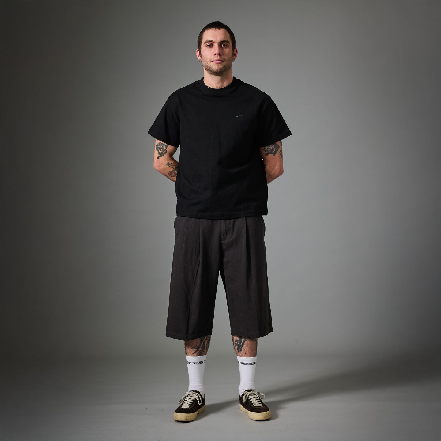 Herringbone Leagues Club Short | Vintage Black