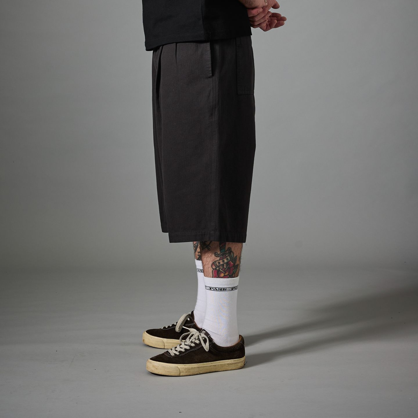 Herringbone Leagues Club Short | Vintage Black