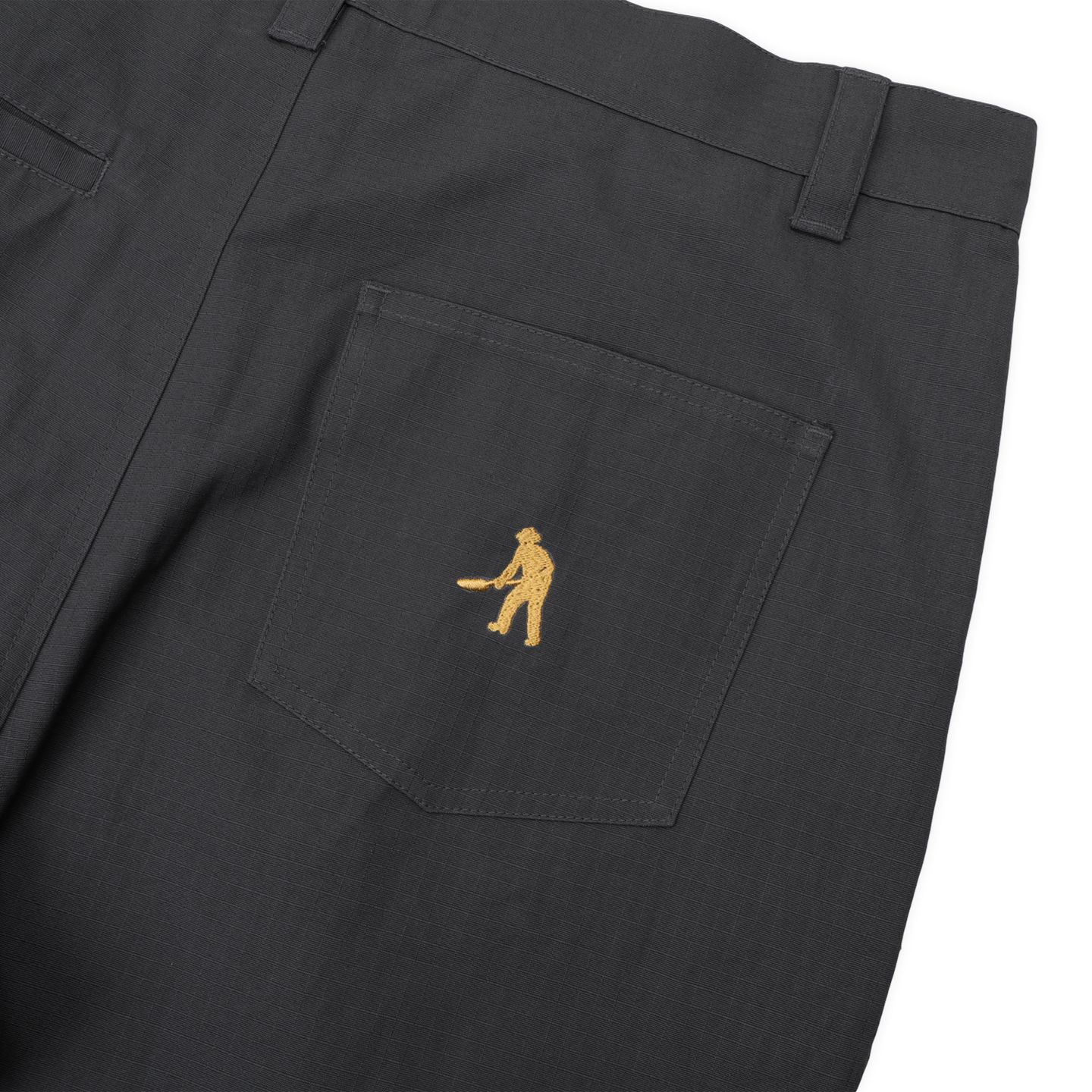 Ripstop Double Knee Diggers Club Short | Dark Charcoal