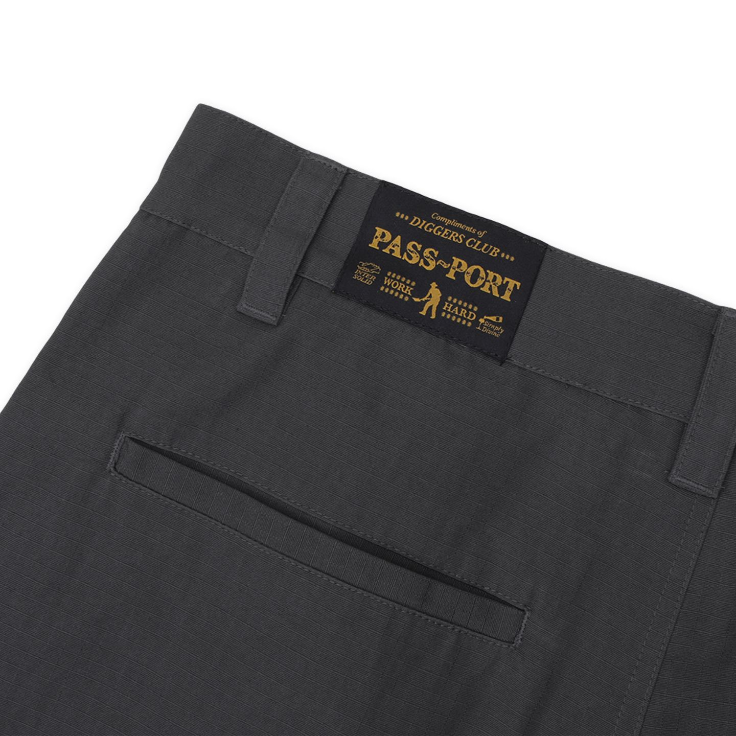 Ripstop Double Knee Diggers Club Short | Dark Charcoal