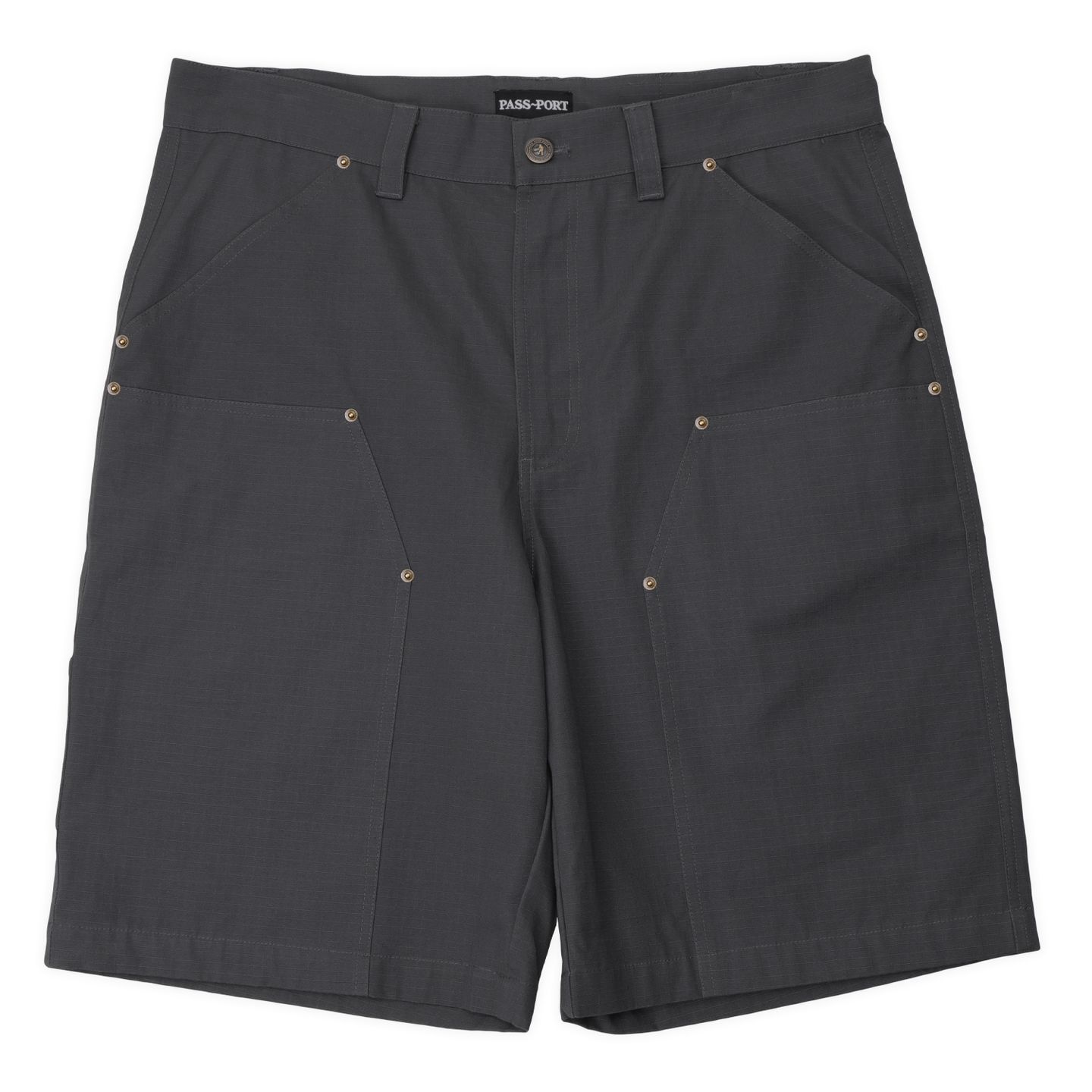 Ripstop Double Knee Diggers Club Short | Dark Charcoal