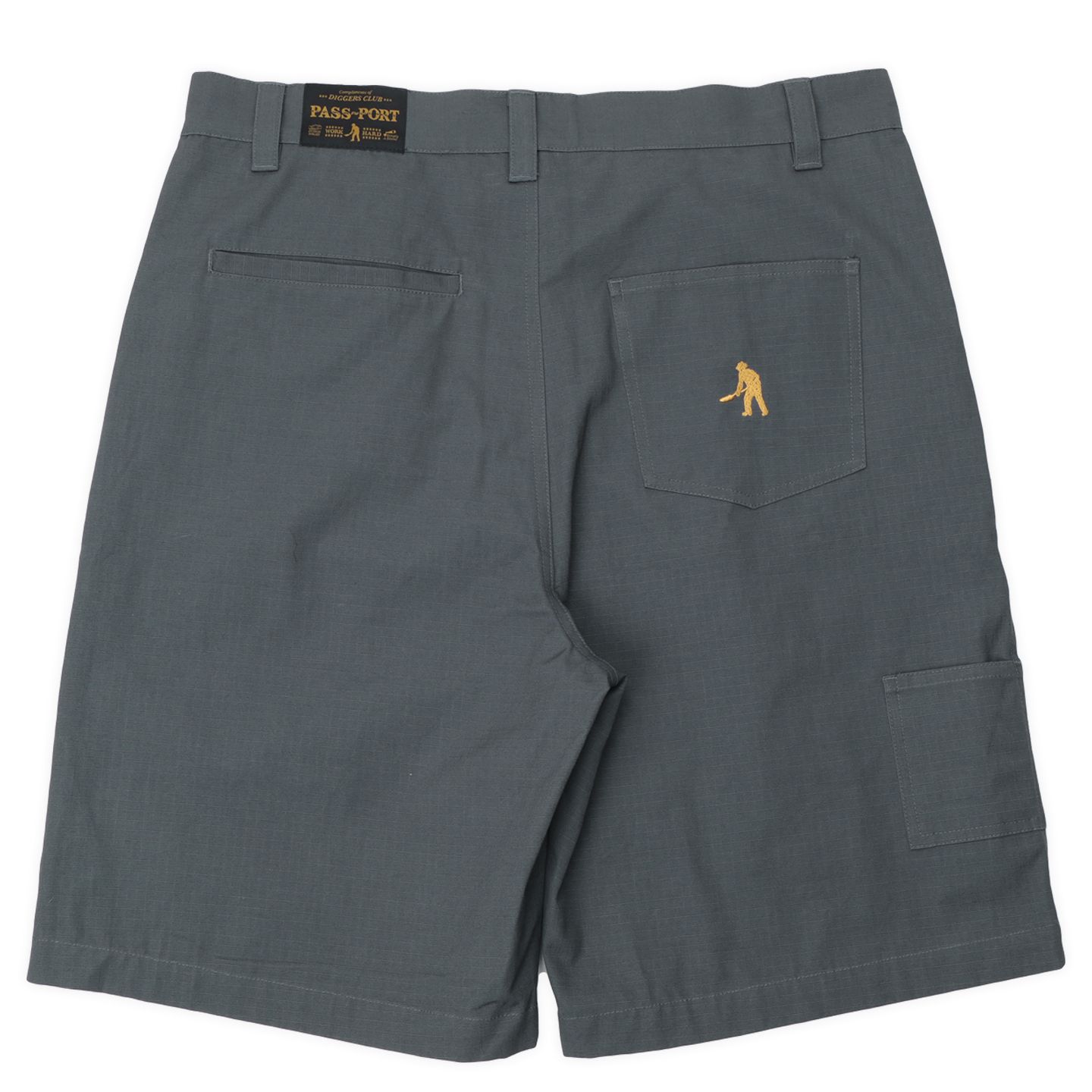 Ripstop Double Knee Diggers Club Short | Steel Blue