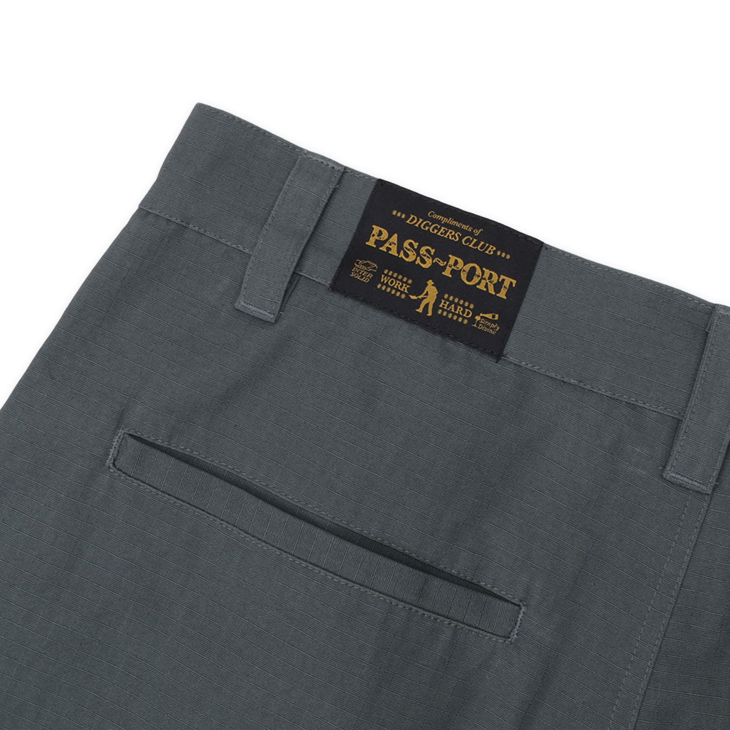 Ripstop Double Knee Diggers Club Short | Steel Blue