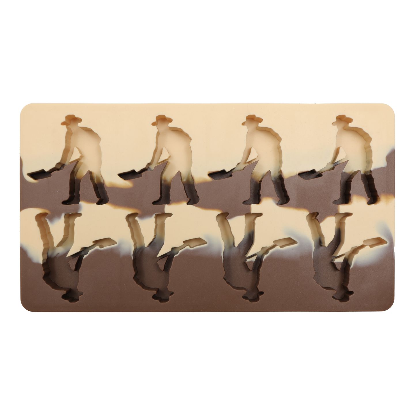 Digger Man Ice Tray | Brown Marble