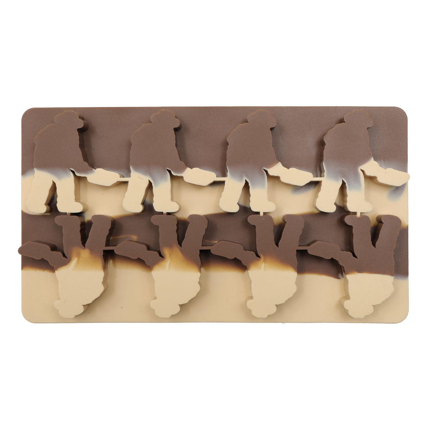 Digger Man Ice Tray | Brown Marble