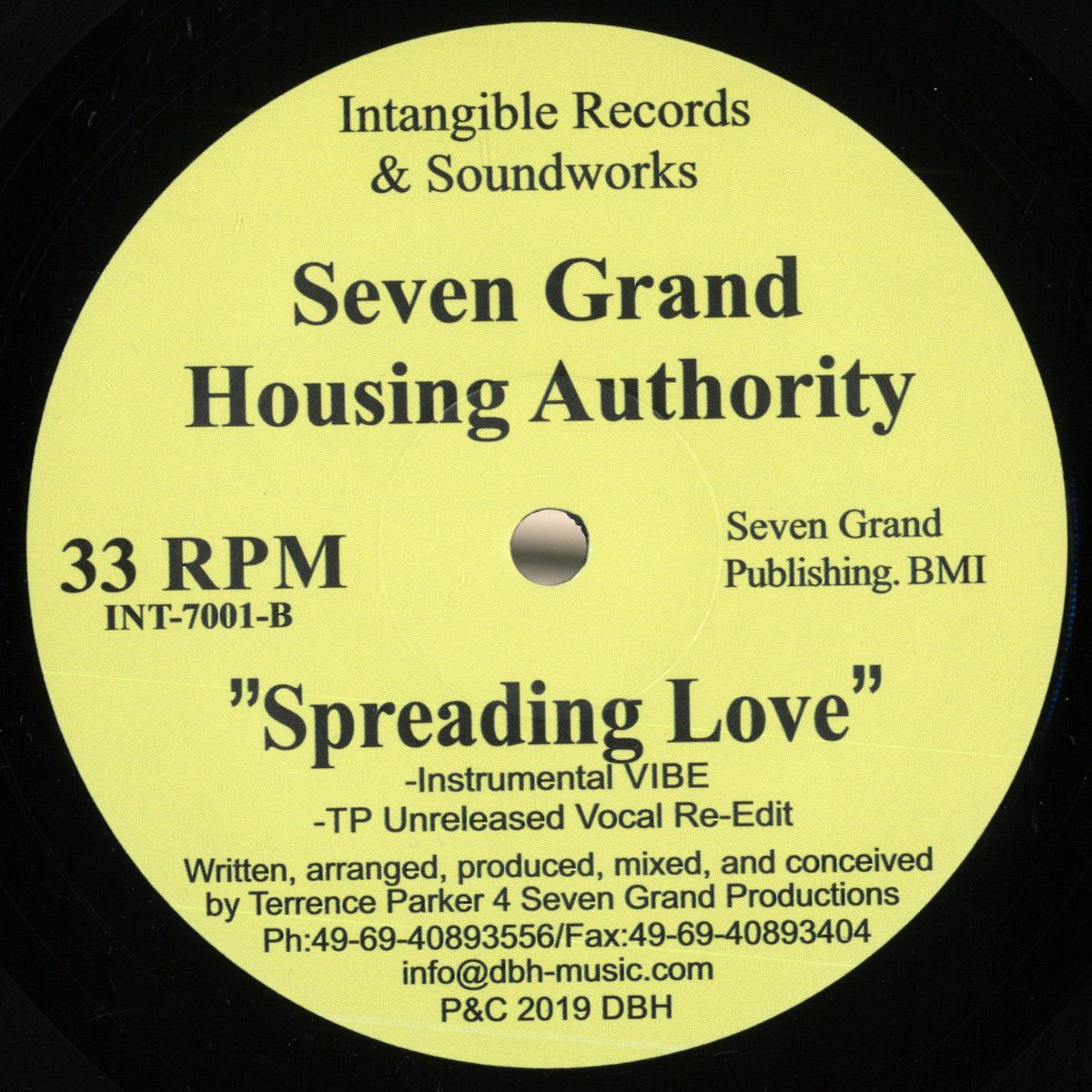Seven Grand Housing Authority & Terrence Parker - Spreading Love | Intangible Records & Soundworks (INT-7001) - main Seven Grand Housing Authority & Terrence Parker - Spreading Love | Intangible Records & Soundworks (INT-7001) - main