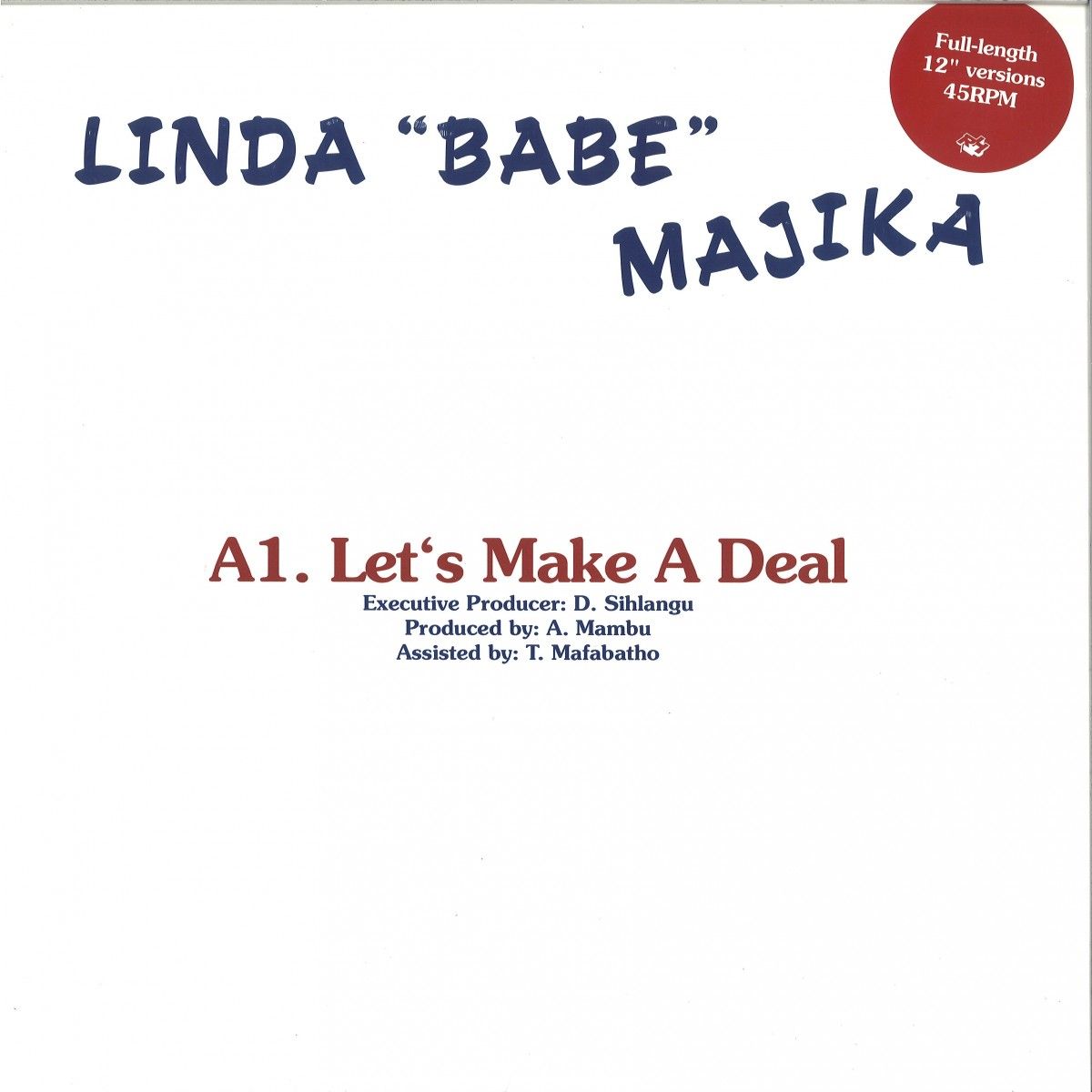 Linda 'Babe' Majika / Thoughts Visions And Dreams Featuring Ray Phiri - Let's Make a Deal | Rush Hour (RH RSS 28) - main Linda 'Babe' Majika / Thoughts Visions And Dreams Featuring Ray Phiri - Let's Make a Deal | Rush Hour (RH RSS 28) - main