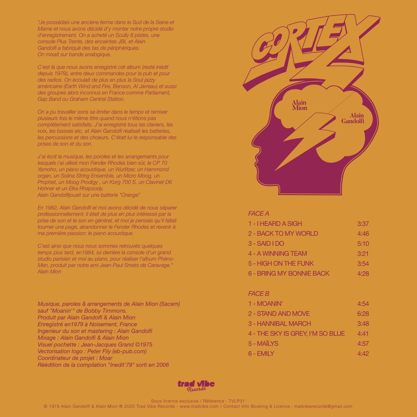 Cortex - Inedit | Trad Vibe Records (TVLP31) - 2 Cortex - Inedit | Trad Vibe Records (TVLP31) - 2