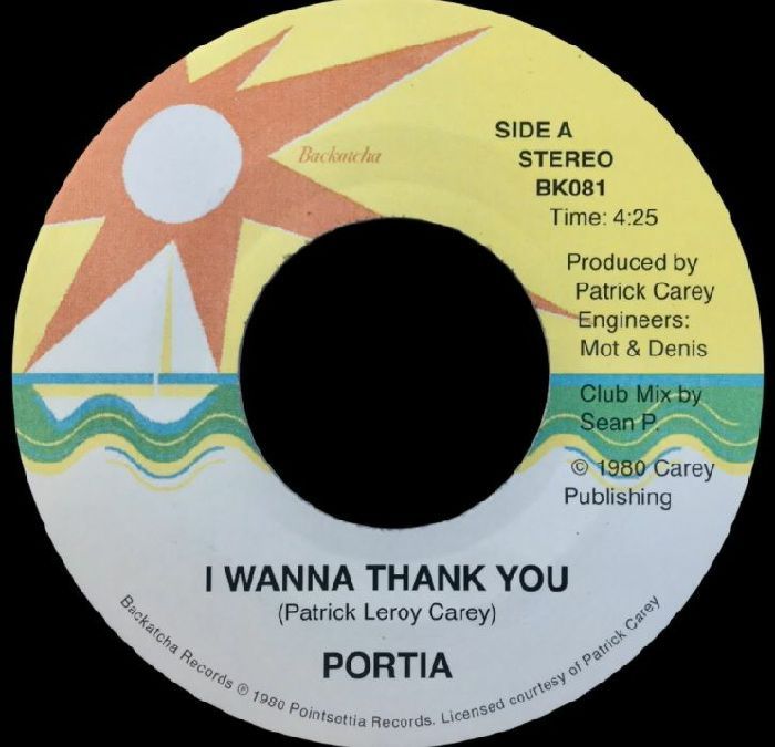 Portia Carey - I Wanna Thank You | Backatcha Records (BK081)