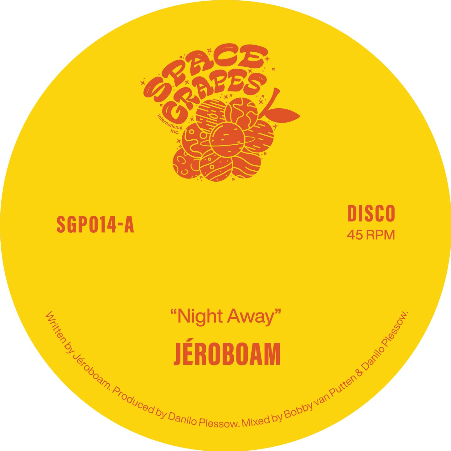 Jéroboam - Night Away / Dive Into Darkness | Space Grapes (SGP014) - main