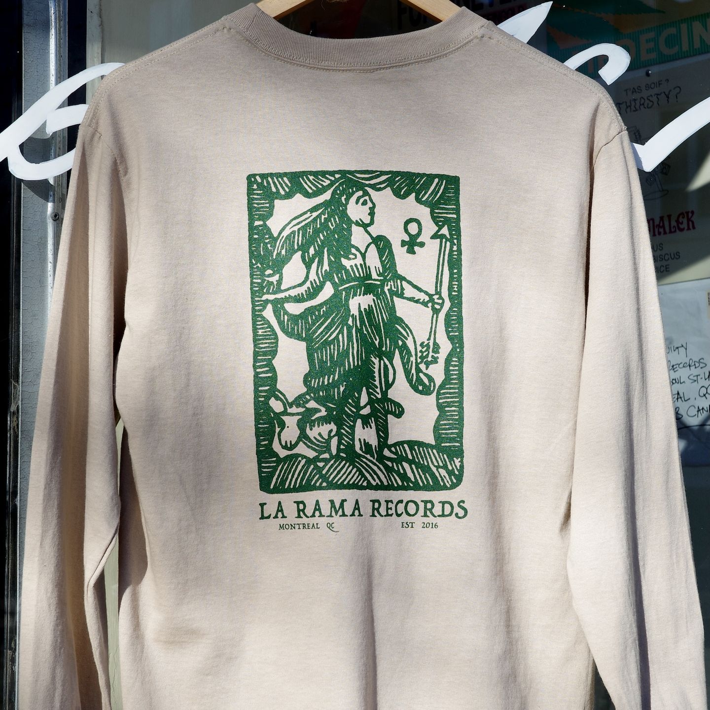 La Rama - Venus Long Sleeve Shirt - Tan & Green - 3 La Rama - Venus Long Sleeve Shirt - Tan & Green - 3