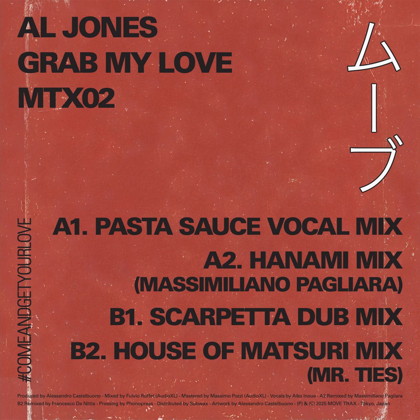 Al Jones - Grab My Love | Move Trax (MTX02) - 2