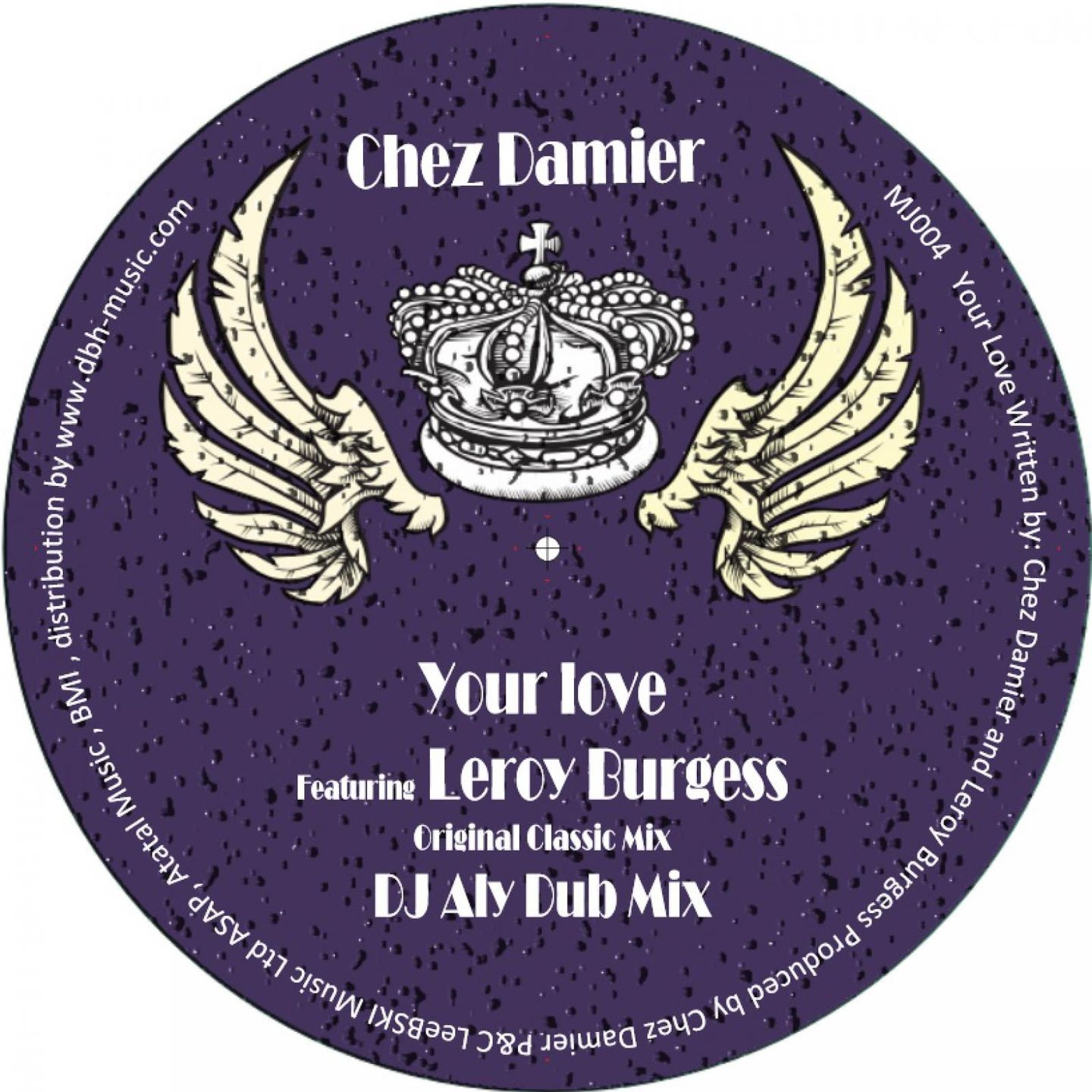 Chez Damier Featuring Leroy Burgess - Your Love | Masterjam (MJ004) - main