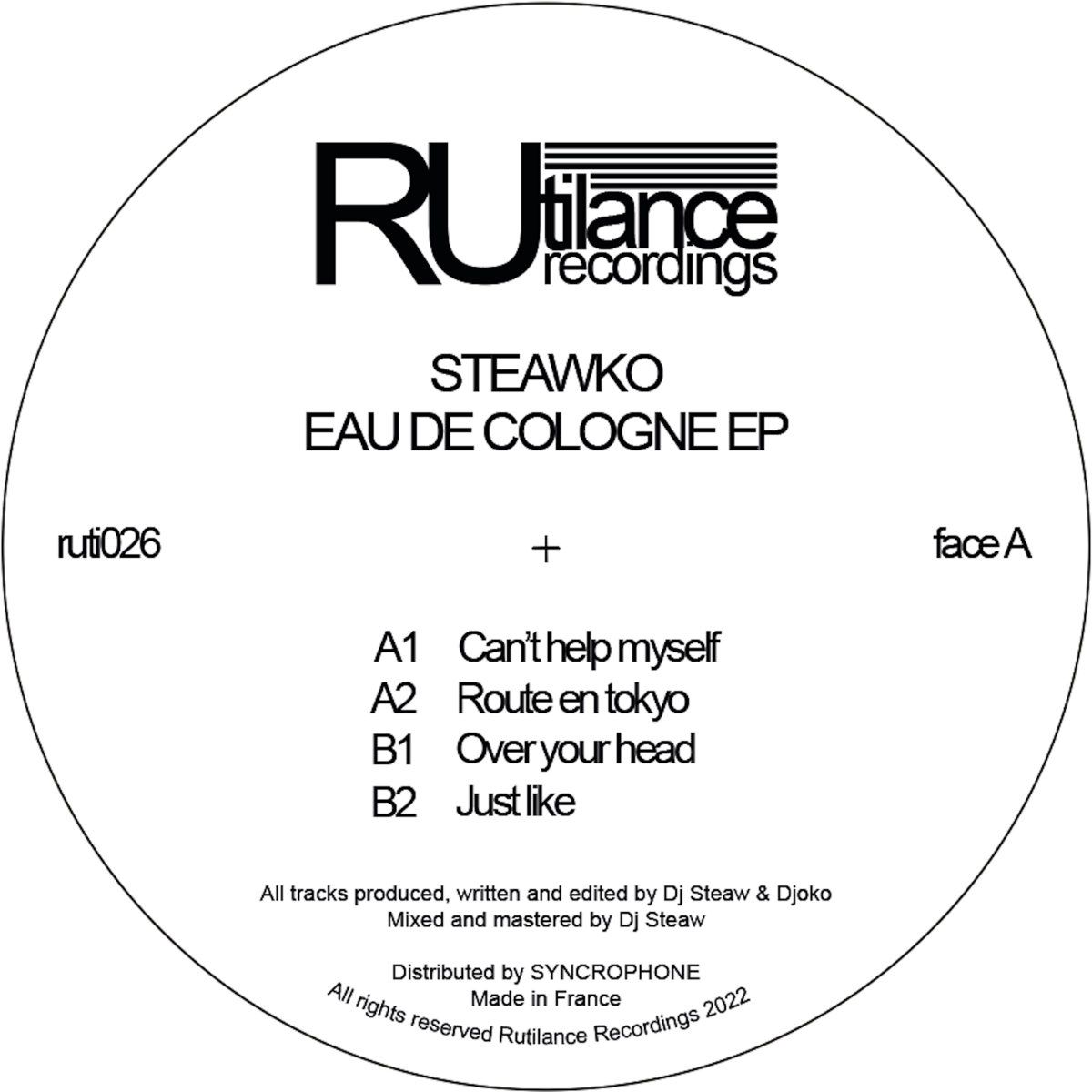Steawko - Eau De Cologne EP | Rutilance Recordings (ruti026)