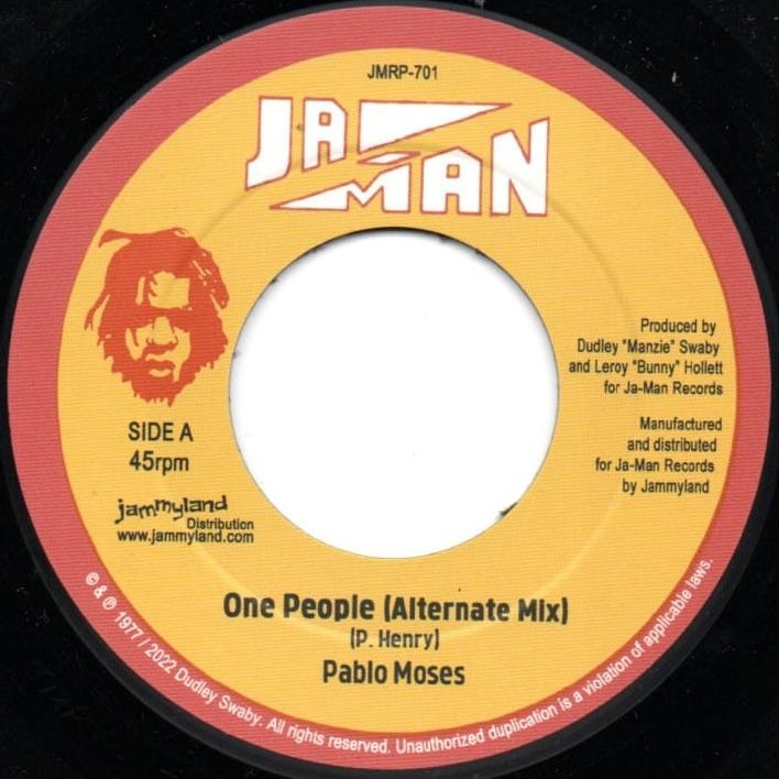 Pablo Moses - One People (Alternate Mix) | Ja-Man Records (JMRP701) - main