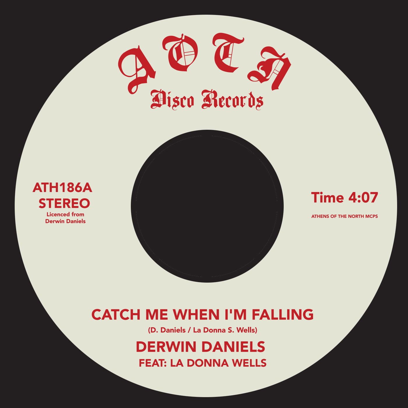 Derwin Daniels - Catch Me When I'm Falling | Athens Of The North (ATH186) - main Derwin Daniels - Catch Me When I'm Falling | Athens Of The North (ATH186) - main