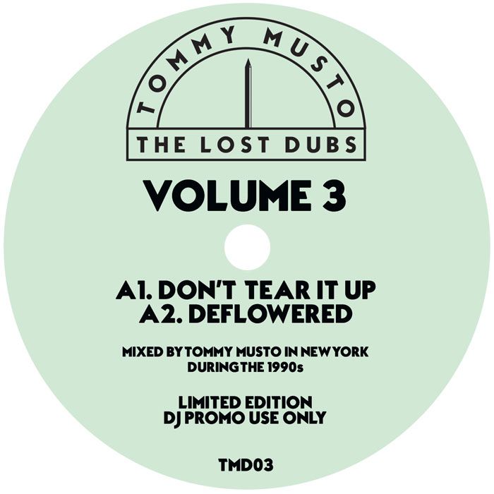 Tommy Musto - The Lost Dubs Volume 3 | Not On Label (TMD03)