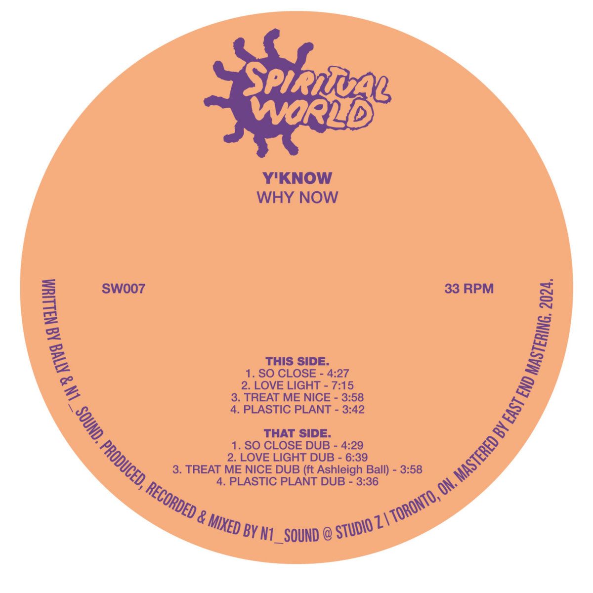 Y'KNOW - Why Now | Spiritual World (SW007) - main Y'KNOW - Why Now | Spiritual World (SW007) - main