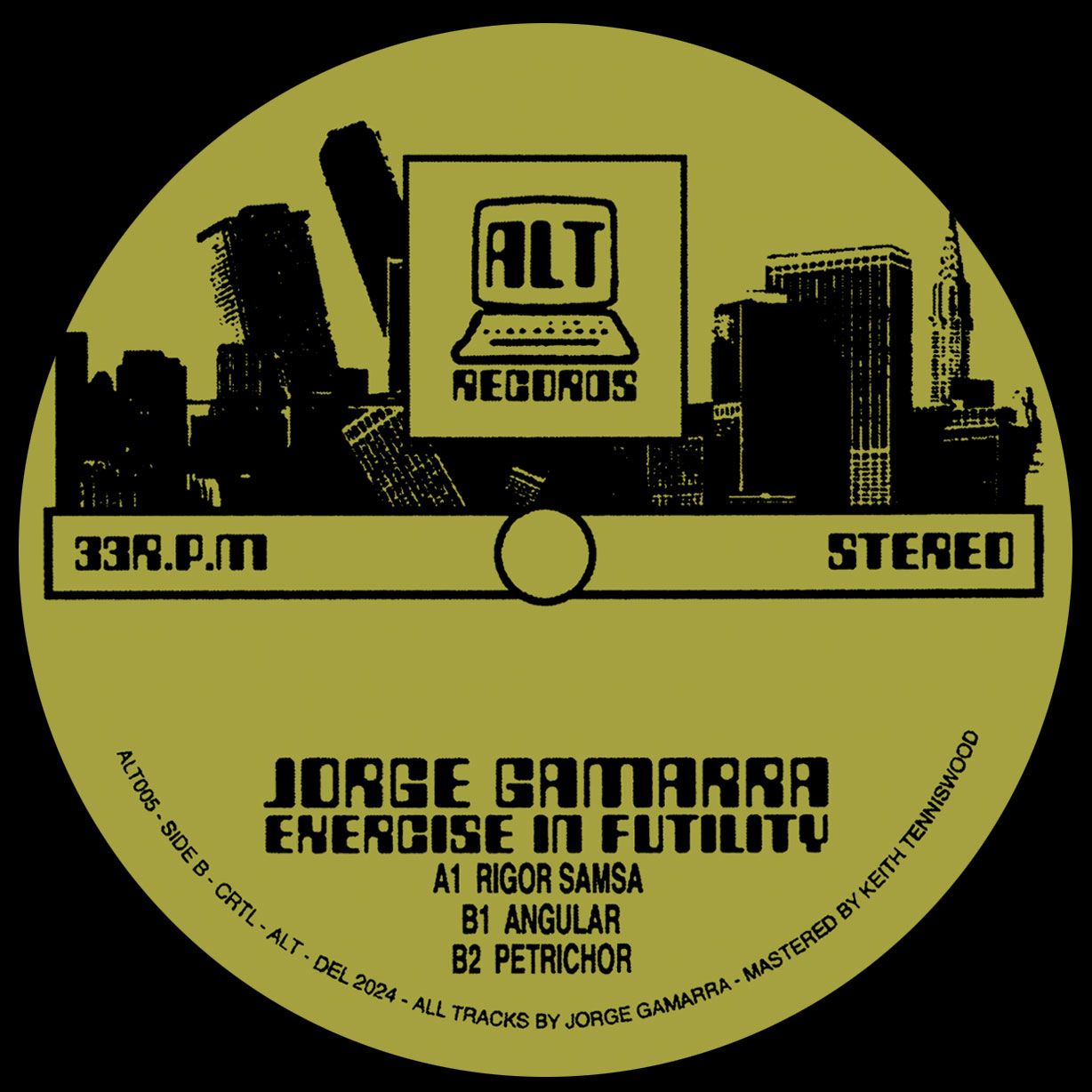 Jorge Gamarra - Exercise in Futility EP | ALT Records (ALT005) - main Jorge Gamarra - Exercise in Futility EP | ALT Records (ALT005) - main