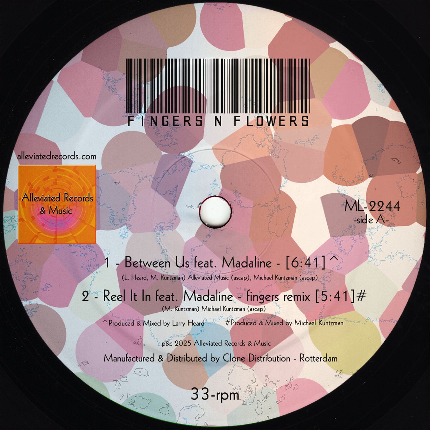 Fingers N Flowers AKA Larry Heard + Michael Kuntzman - Fingers N Flowers | Alleviated Records (ML2244) - main Fingers N Flowers AKA Larry Heard + Michael Kuntzman - Fingers N Flowers | Alleviated Records (ML2244) - main