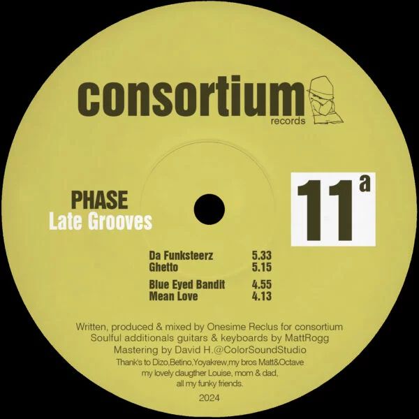 Phase - Late Grooves | Consortium Records (CR 11) - main Phase - Late Grooves | Consortium Records (CR 11) - main
