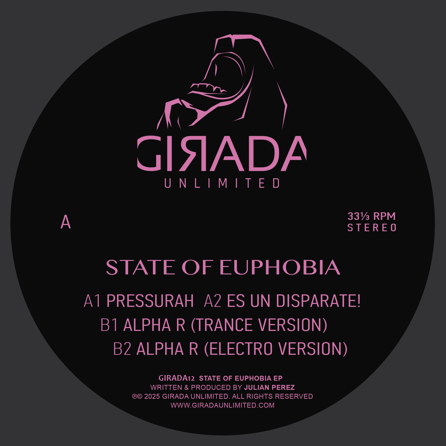 Julian Perez - State Of Euphobia | Girada Unlimited (GIRADA12)