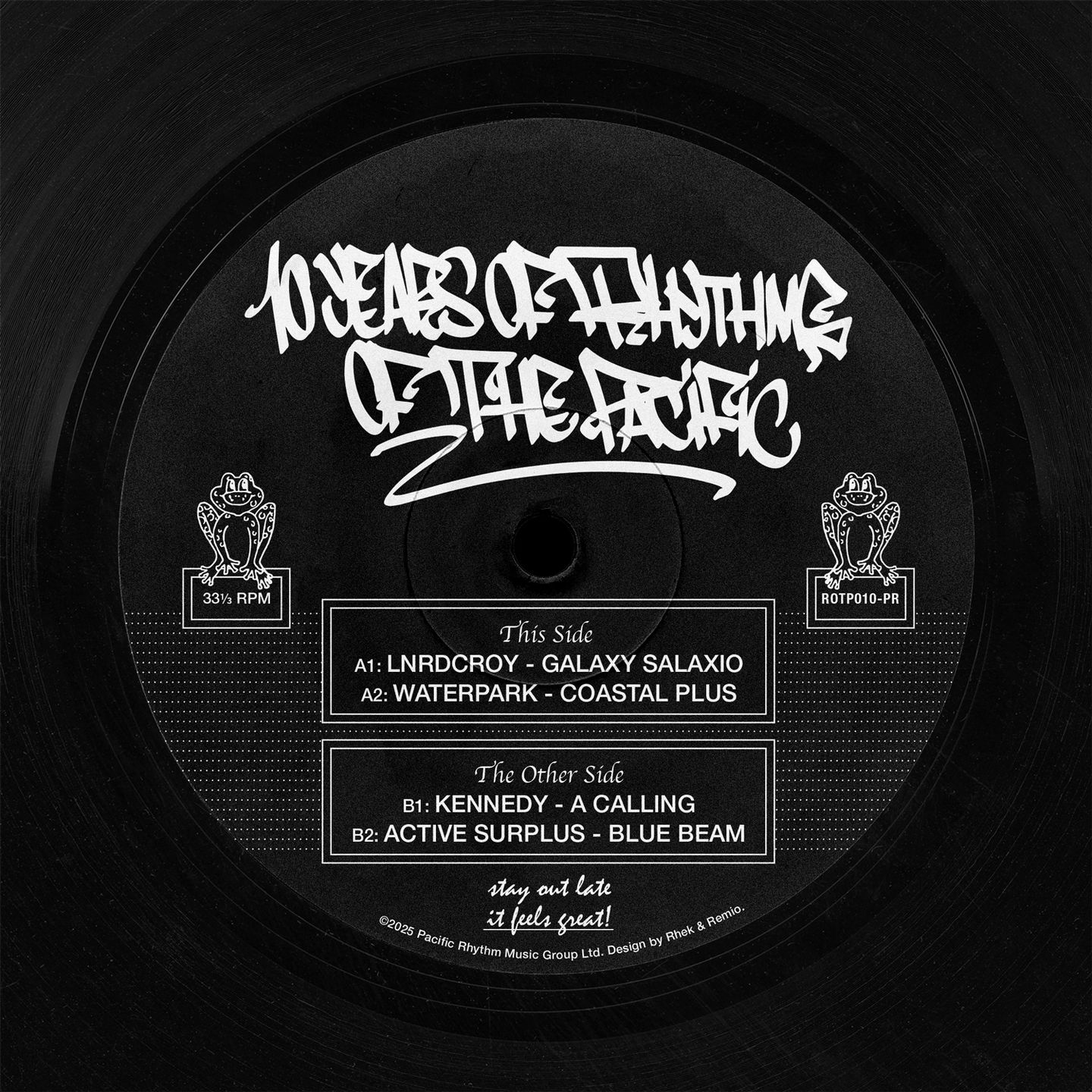 Lnrdcroy  &  Waterpark  &  Kennedy  &  Active Surplus - 10 Years Of Rhythms Of The Pacific | Pacific Rhythm (ROTP010-PR)