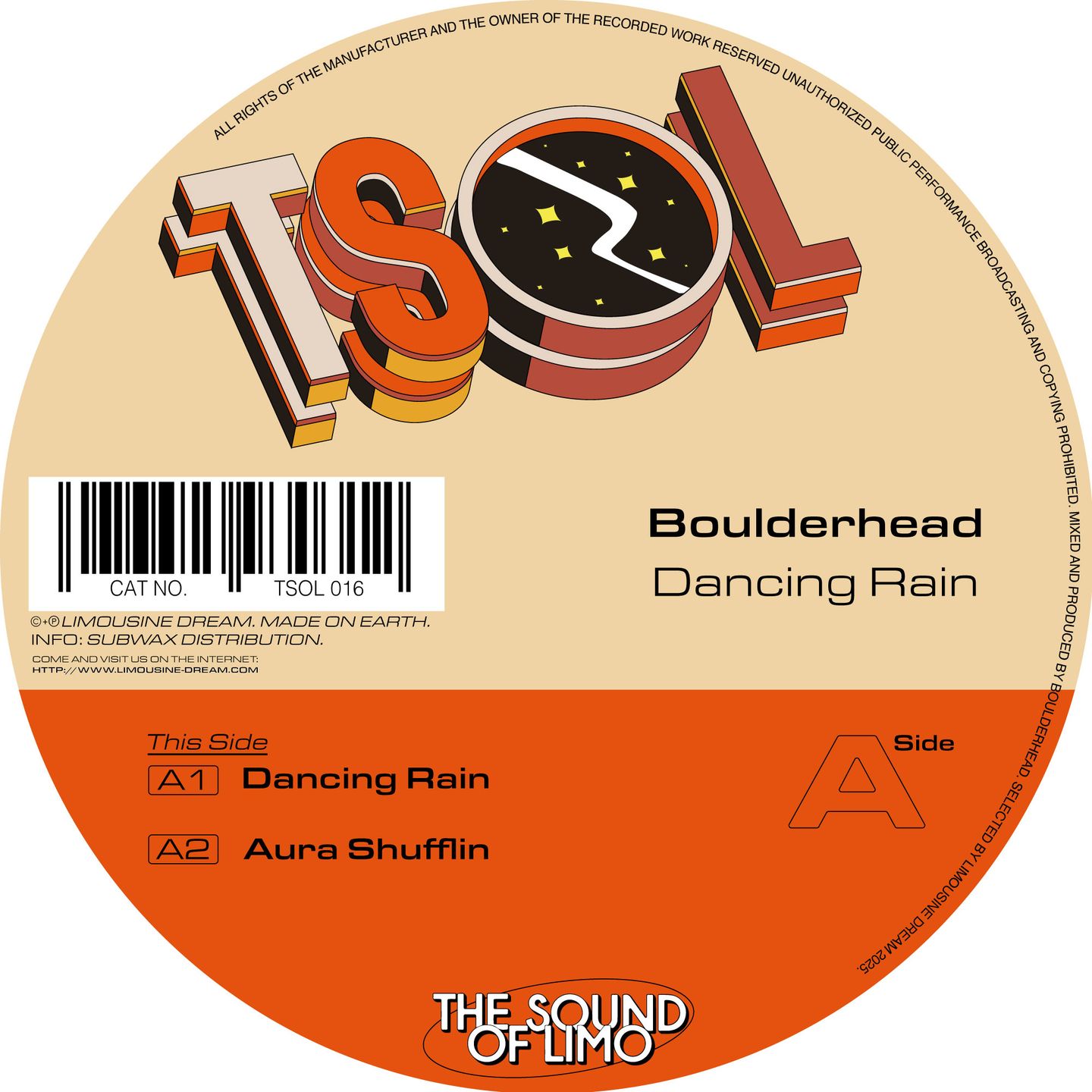 Boulderhead - Dancing Rain | Limousine Dream (TSOL016)