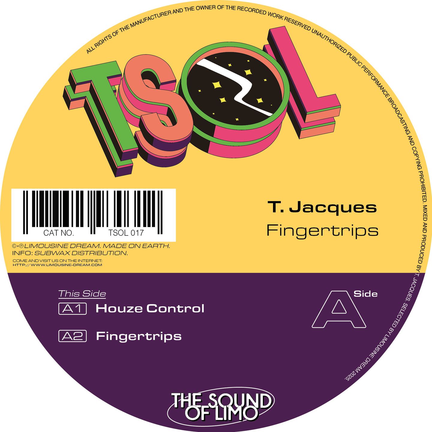 T. Jacques - Fingertrips | Limousine Dream (TSOL017)