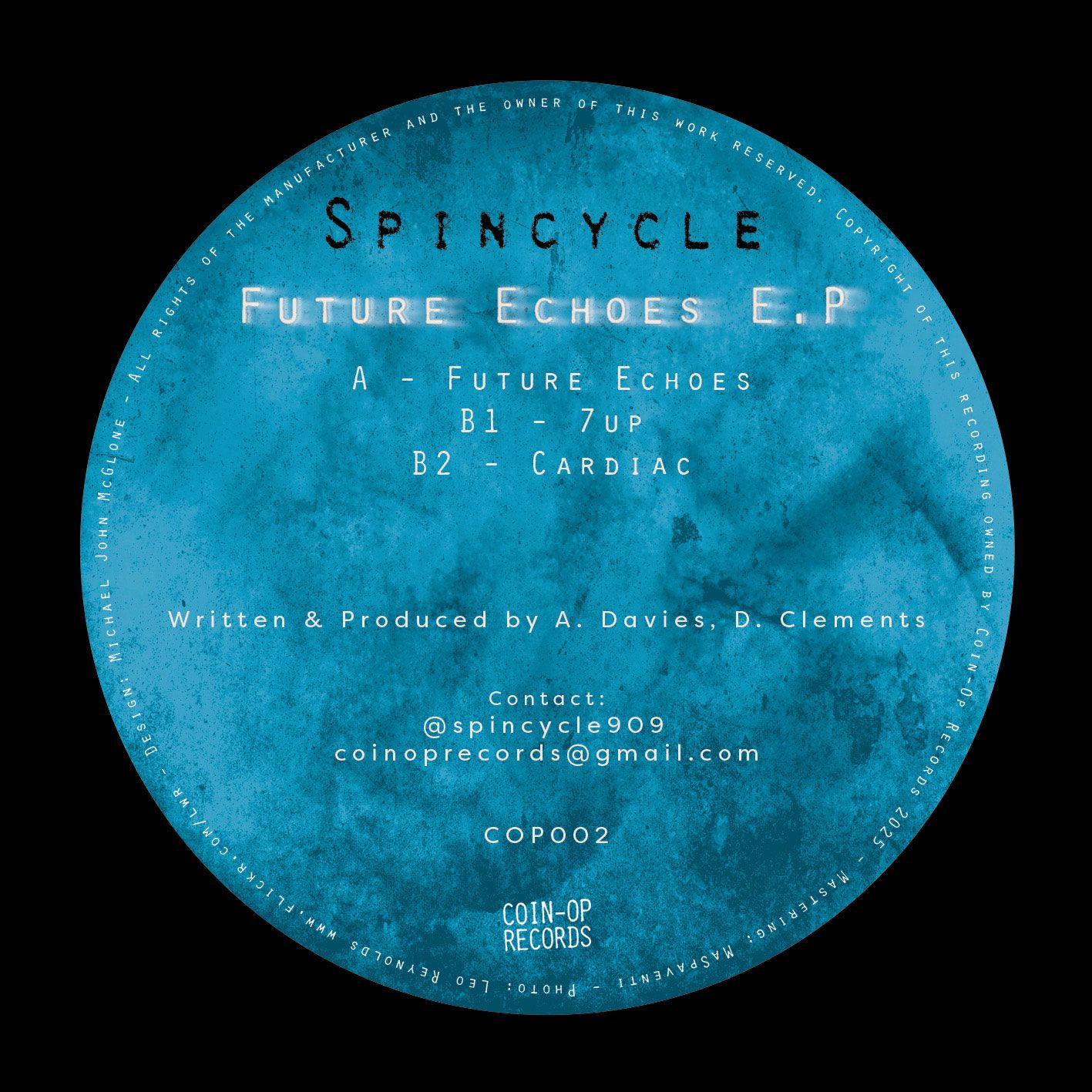 Spincycle - Future Echoes EP | Coin-Op Records (COP002) - main Spincycle - Future Echoes EP | Coin-Op Records (COP002) - main