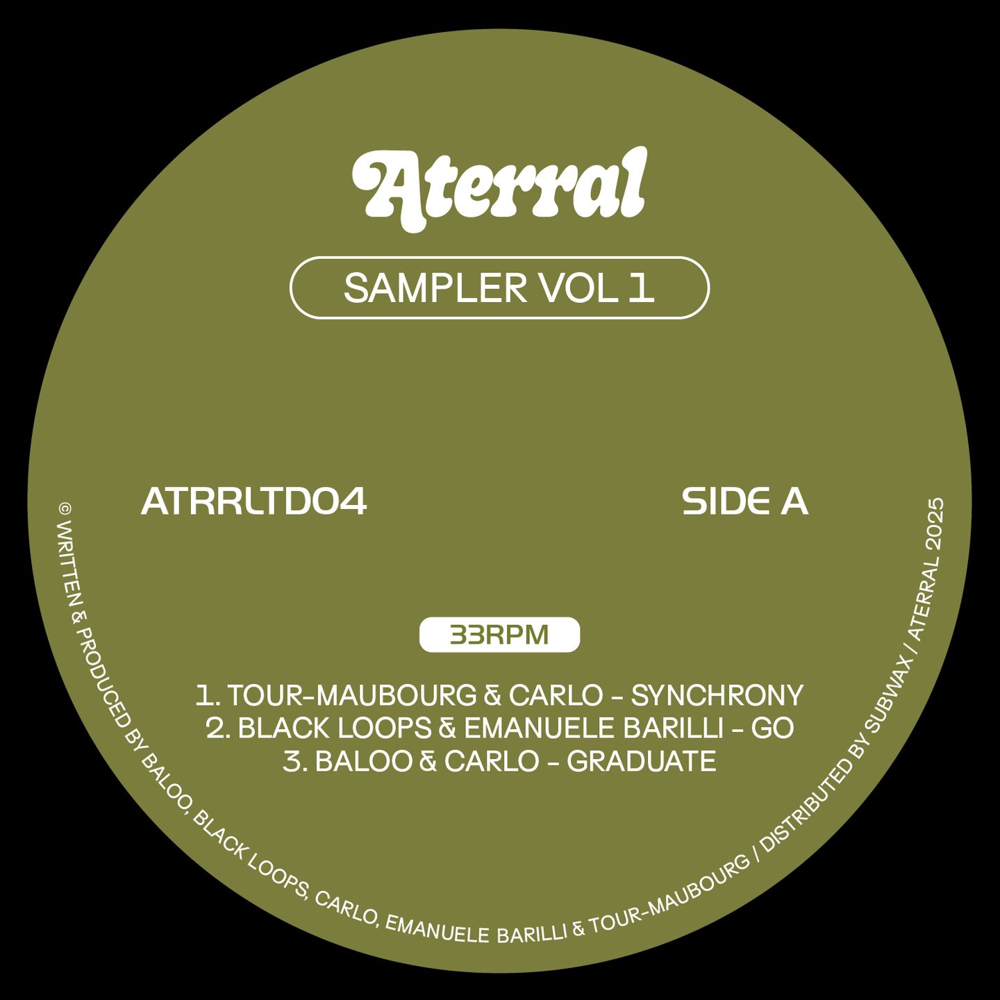 Various - Sampler Vol 1 | Aterral (ATRRLTD04) - main Various - Sampler Vol 1 | Aterral (ATRRLTD04) - main