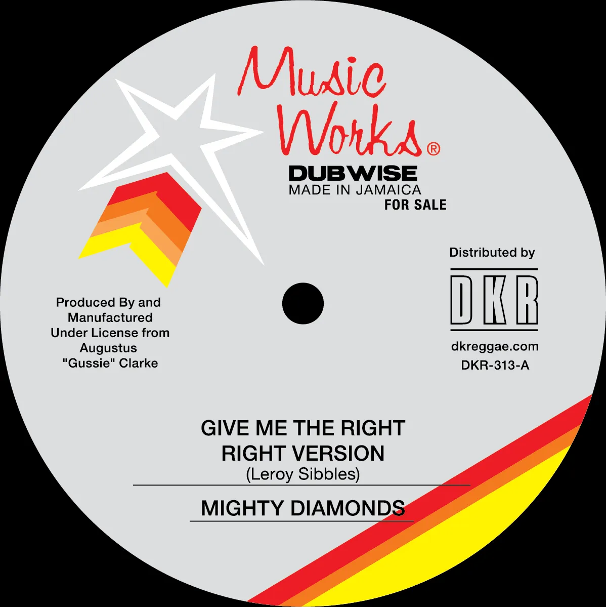 The Mighty Diamonds - Give Me The Right / Dubplate Mix | Music Works (DKR313) - main The Mighty Diamonds - Give Me The Right / Dubplate Mix | Music Works (DKR313) - main