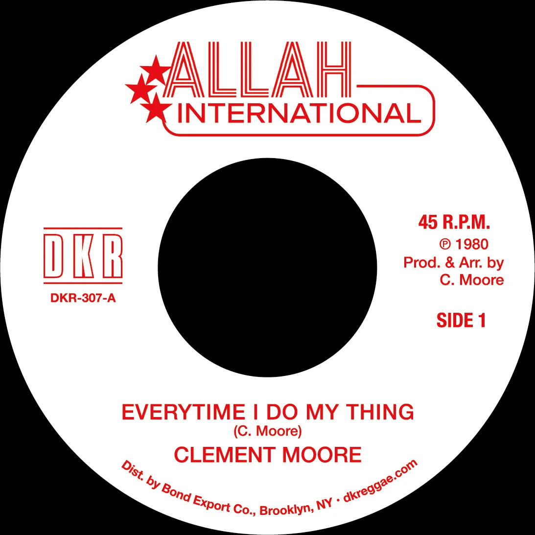 Clement Moore - Everytime I Do My Thing | Allah International (DKR307) - main Clement Moore - Everytime I Do My Thing | Allah International (DKR307) - main
