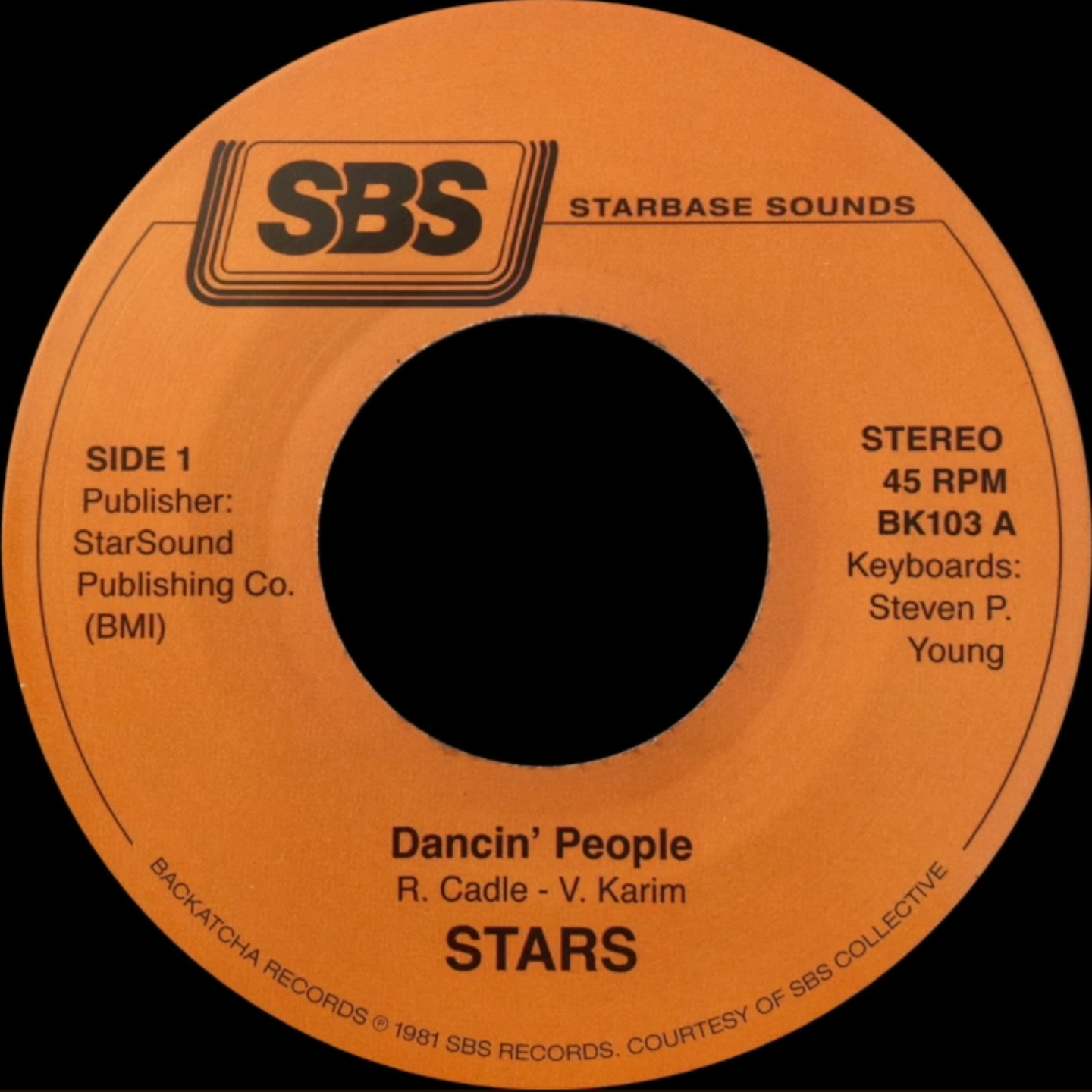 Stars - Dancin' People | Backatcha Records (BK103)