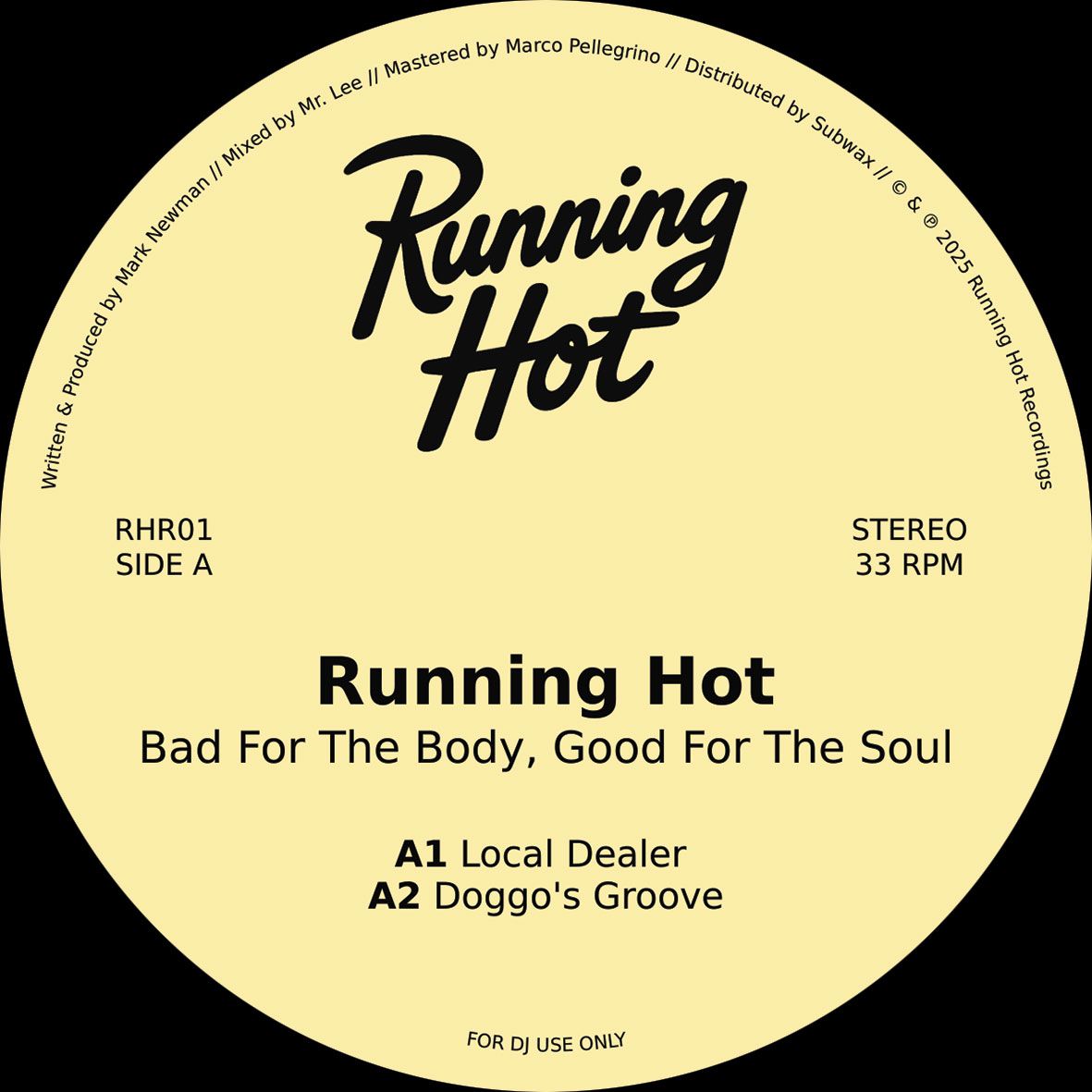 Running Hot - Bad For The Body, Good For The Soul EP | Running Hot Recordings (RHR01) - main
