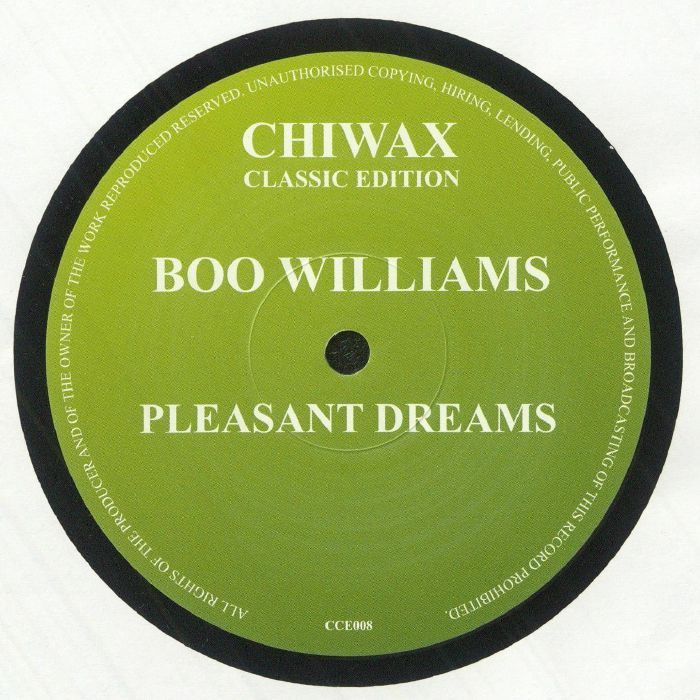 Boo Williams - Pleasant Dreams | Chiwax Classic Edition (CCE008) - main