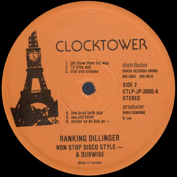 ジャマイカLP Dillinger None Stop Disco Style JP:3000 Jackpot /00250 Ranking Dillinger - None Stop Disco Style | Clocktower