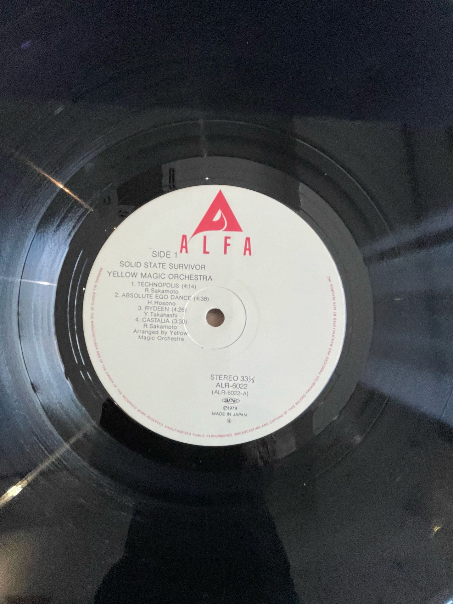 Yellow Magic Orchestra , Yellow Magic Orchestra - Solid State Survivor = ソリッド・ステイト・サヴァイヴァー | Alfa (ALR-6022) - 5 Yellow Magic Orchestra , Yellow Magic Orchestra - Solid State Survivor = ソリッド・ステイト・サヴァイヴァー | Alfa (ALR-6022) - 5