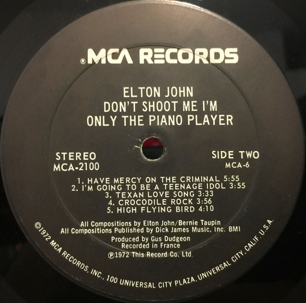 Don't Shoot Me I'm Only The Piano Player