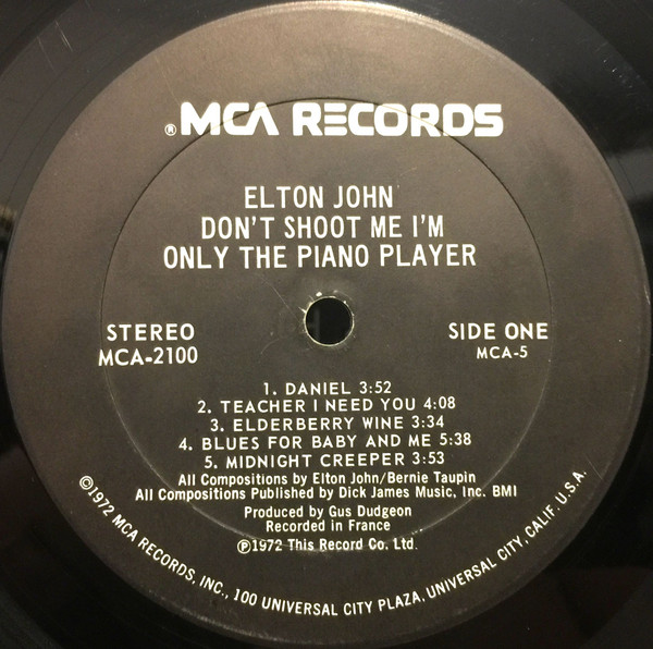 Don't Shoot Me I'm Only The Piano Player