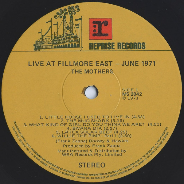Fillmore East - June 1971